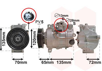 VAN WEZEL Kompressor,kliimaseade 3001K703